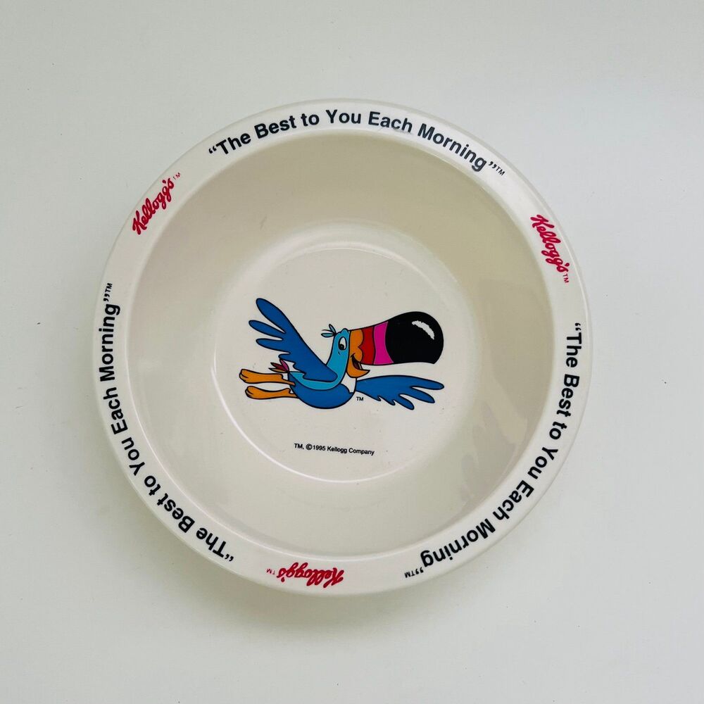 KELLOGG'S 1995 Plastic Cereal Bowls, Set of 4 - Picture 3 of 8